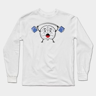 Brain Weightlifter - Funny Long Sleeve T-Shirt